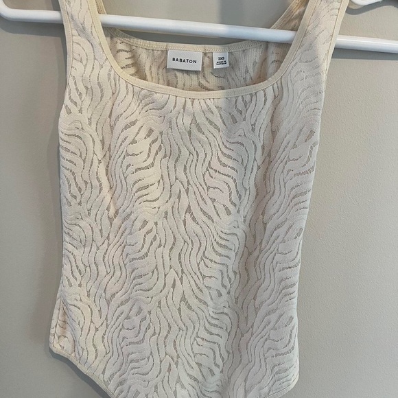 Babaton Tank Top Contour Bodysuit, zebra lace print - Picture 1 of 2
